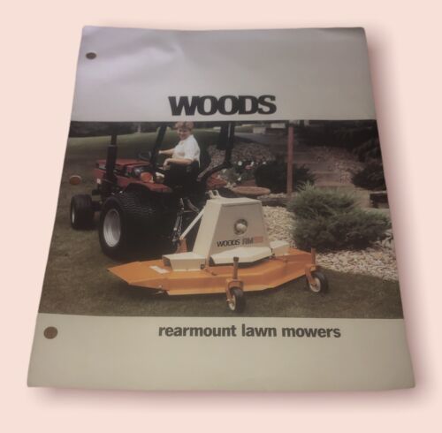 Woods Rearmount Lawn Mowers Vintage 1989 Promotional Sales Brochure - $5.78