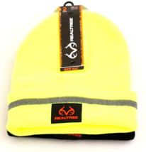 Realtree Bright Yellow &amp; Black Knit Cuff Beanie Hat 2 in Package Men&#39;s O... - £31.10 GBP
