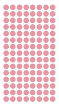 1/4&quot; PINK Round Color Coding Inventory Label Dots Stickers MADE IN USA  - $1.98+