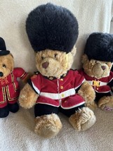 Lot Vintage Keel Toy Bears Plush Queens Guard UK Beefeaters 2 w/Tags Mul... - $29.99