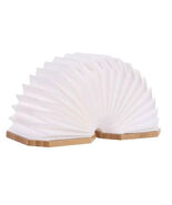 LED Hanging Folding / Color Changing Wood &amp; Paper Organ Lamp (USB -Recha... - $45.37 CAD