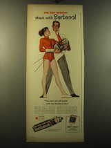 1949 Barbasol Shaving Cream Advertisement - For best results: Shave with Barbaso - £14.54 GBP