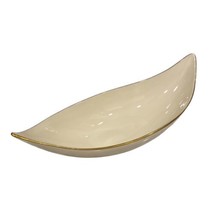 LENOX China Ivory Cream Porcelain Olympia Gold Trim Nut Candy Boat Dish ... - $9.46