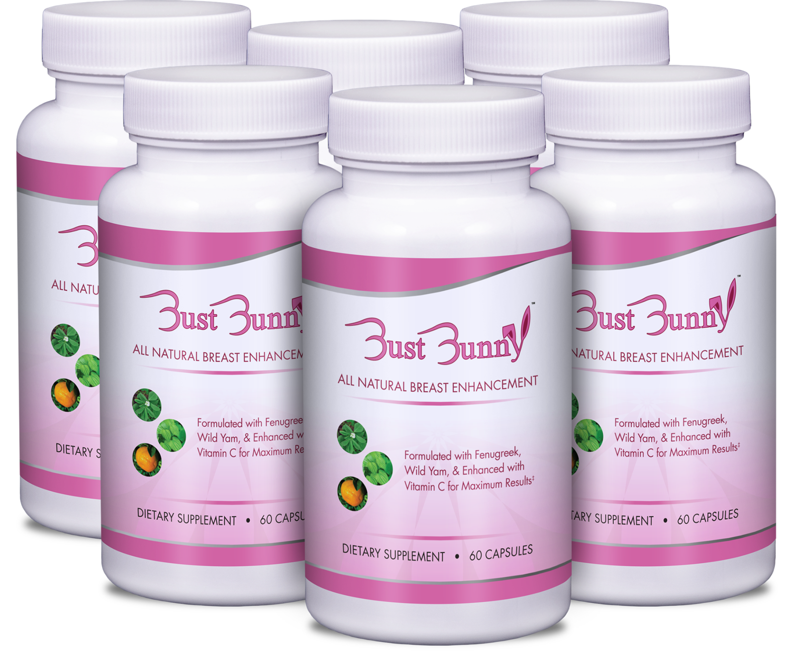 Primary image for 6 Month Supply of Bust Bunny - All Natural Breast Enhancement Pills w/Vitamin C