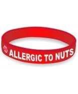 Rubber Medical Condition Identification Bracelet ~ Nut - Peanut Allergy - £9.55 GBP