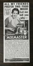 Vintage 1935 Sunbeam Mixmaster Original Ad 122 - £5.22 GBP