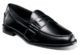 Nunn Bush Noah Men&#39;s Slip On Black Leather Size 10.5 Wide - £48.98 GBP