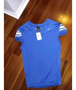 NIKE TEAM MEN&#39;S ROYAL BLUE AUTHENTIC NYLON FOOTBALL GAME JERSEY LARGE $8... - $19.79
