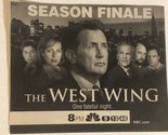 West Wing TV Guide Print Ad Martin Sheen Rob Lowe Richard Schiff TPA6 - £4.72 GBP