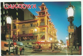 Postcard Chinatown San Francisco California Street and Grant Avenue Unused - £4.65 GBP