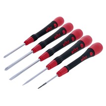 Precision Slotted &amp; Phillips Screwdriver Set, 5 Piece - £31.59 GBP