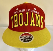 Vtg USC SoCal Trojans Snapback Hat Cap Wool Blend Large Raised Logo Zephyr - $14.22