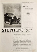 1920 Print Ad Stephens Salient Six Cars Motor Works Moline Plow Freeport,IL - £18.35 GBP