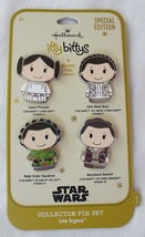 Hallmark Itty Bittys Star Wars Enamel Pin Leia Organa Collector Set of 4 - £15.94 GBP