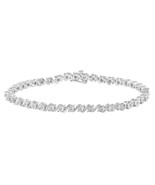 1/3ct tw Diamond Tennis Bracelet in Sterling Silver - £62.68 GBP