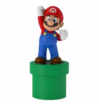 Hallmark 2019 Super Mario Brothers MARIO &amp; Green Warp Pipe Ornament - £14.11 GBP