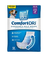 OUT! PetCare Disposable Male Dog Diapers Absorbent Leak Proof Fit, XS/S ... - £14.01 GBP