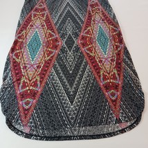 New Directions Women's Multicolor Cotton Elastic Waist Geometric Skirt Size XL image 7