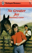 No Greater Joy (Harlequin Romance #2965) by Rosemary Carter / 1989 Paperback - £0.89 GBP