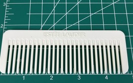 Vintage Estee Lauder Hair Comb White Plastic Wide Tooth Purse Travel Comb - £14.87 GBP