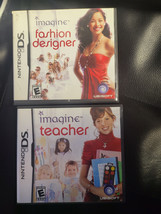 Lot Of 2 Nintendo Ds Imagine :Teacher + Fashion Designer [Complete] - £6.32 GBP