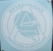 Murray N Rothbard Vinyl Decal /Sticker Libertarian Anarchist Anarcho-Capitalist - £4.78 GBP