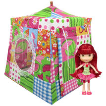 Multicolor Toy Play Pop Up Doll Tent, 2 Sleeping Bags, Gardening Print Fabric - £19.94 GBP