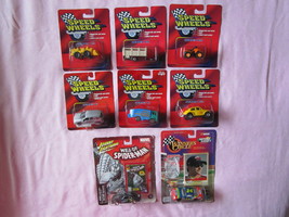 8 New Diecast Car Lot Speedwheels Red Card, Marvel SpiderMan, Nascar Jeff Gordon - £10.32 GBP