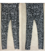 Small Womens Stretch Day Of The Dead Skulls Pattern Leggings No Boundaries - $16.97