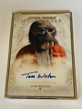 Star Wars Card 2019 Topps Masterwork Autograph Auto Silver /5 Ponda Baba Wilton - £311.39 GBP