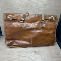 Patricia Nash Brown Leather Tote Bag W/ Crossbody Strap Purse - £31.20 GBP