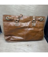 Patricia Nash Brown Leather Tote Bag W/ Crossbody Strap Purse - £31.65 GBP