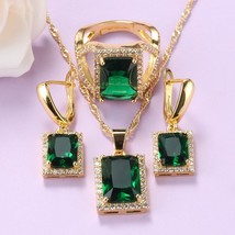11.11 Sale Hot Selling African Yellow-Gold Color  Jewelry Sets For Women Black C - £27.04 GBP