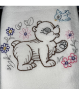 Dishtowel Woodland Animal Bear Bird Flowers 100% Cotton Dishtowels Lg. 3... - $13.51 CAD