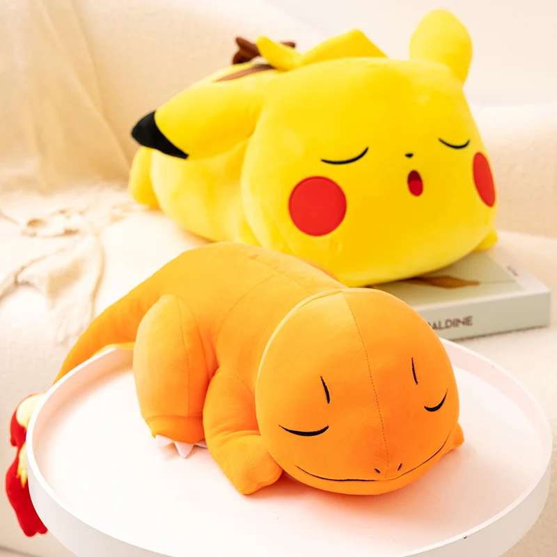35-60cm High Quality Pokemon Cute Cartoon Charmander Pikachu Plush Toy Kawaii - £25.35 GBP+
