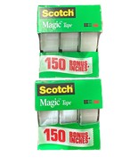 Lot of 2 Scotch Magic Tape, Numerous Applications, Invisible 3/4 x 350 E... - $13.85