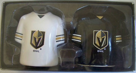 Las Vegas Golden Knights NHL Hockey Jersey Ceramic Salt and Pepper Shaker Set - £18.64 GBP