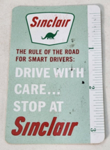 Vintage Advertising Pocket Wallet Calendar Card 1965 Sinclair Oil Gas Dinosaur - £13.22 GBP