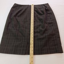 Tailor Back Zipper Women's Gray Plaid Pencil Straight Skirt Size 4 image 10