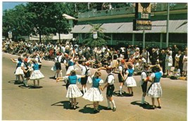 Michigan Postcard Frankenmuth Bavarian Festival Folk Dancing - £2.29 GBP