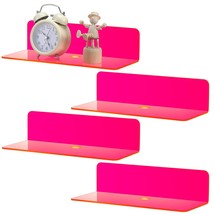 Floating Wall Shelves 9 Inch Acrylic Small Wall Shelf Hanging Shelves Adhesive S - £27.79 GBP