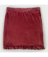 Altard State Dusty Rose Pink Stretch Mini Skirt Size Small Ruffle Hem Ve... - $33.95 CAD