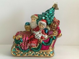 2008 Santa Claus in Sled Christmas Ornament - £31.16 GBP