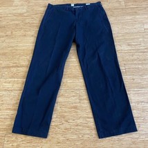 Mens GAP &quot;Gap For Good&quot; Navy Blue Straight Casual Pants 38/34 Pre-owned - £15.37 GBP