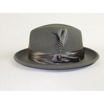 Bruno Capelo Hat Australian Wool Crushable Fedora Giovani UN118 Steel Gray image 3