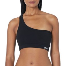 MSRP $45 Dkny Womens Support Yoga One Shoulder Running Bra Black Size Medium - £16.23 GBP