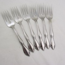 Oneida Stainless Flatware BERKELEY SQUARE 6 Salad Forks Stainless USA - £18.46 GBP