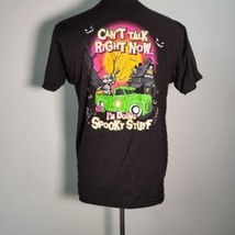 Buc-ee&#39;s Halloween Shirt &quot;Can&#39;t Talk Now Doing Spooky Stuff&quot; Size Large Cotton - £11.70 GBP