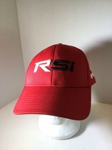 Taylormade RSi Golf Red Mens Adjustable Logo Cap Hat Strapback Mis Hits Happen - $13.85