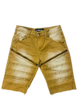 Carbon Bermuda Jean Denim Shorts Men’s Size 30 Cotton/Spandex Rusty Yellow Brown - £11.90 GBP